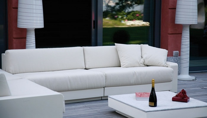 One Outdoor Sofa with Two Seat by Serralunga Furniture Sofas One Outdoor Sofa with Two Seat by Serralunga Furniture Sofas